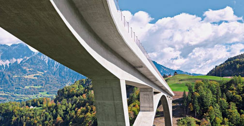 Bridge over valley