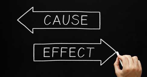 Cause and effect arrows