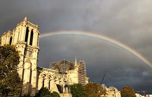 Notre Dame Rainbow Paris